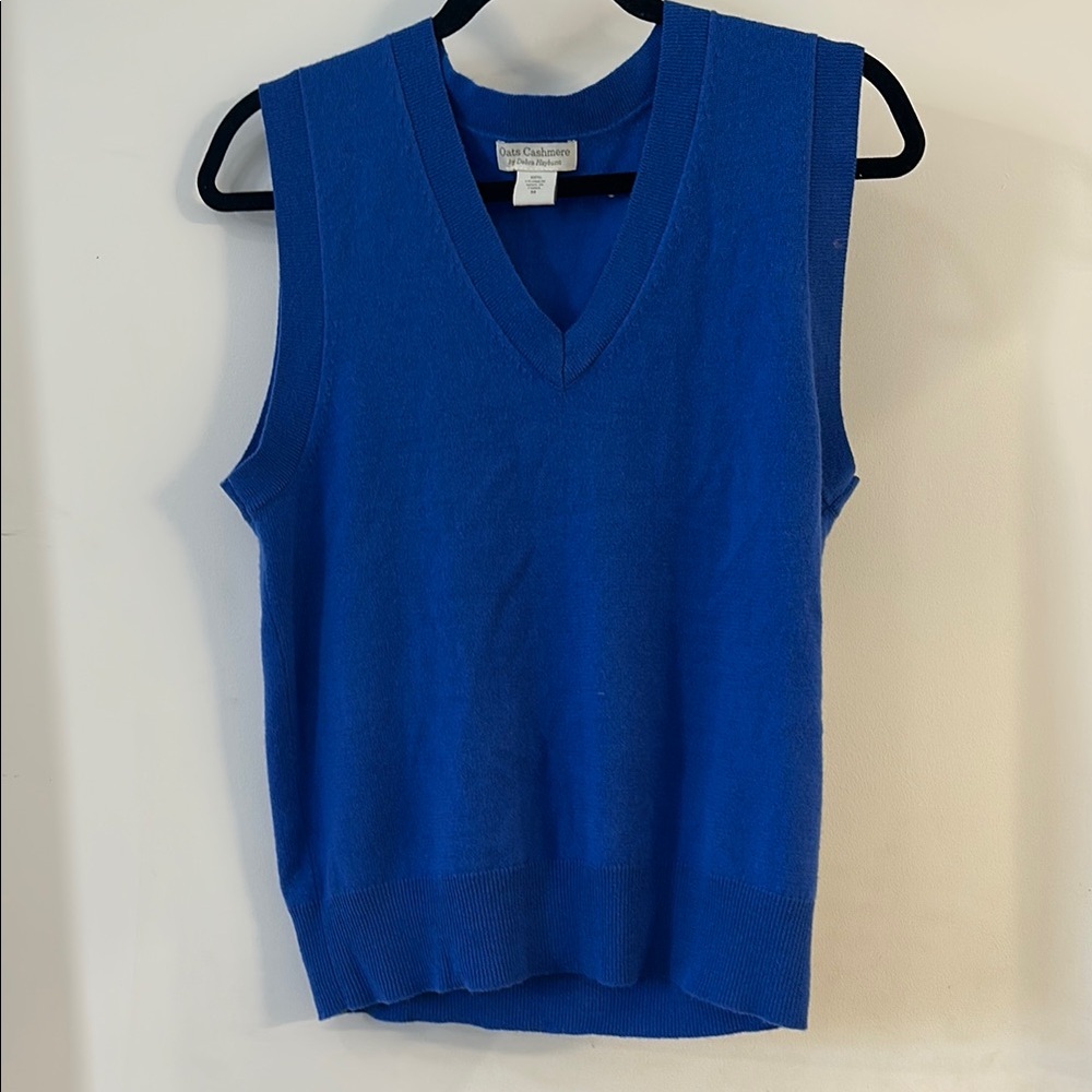 Women's Blue V-Neck Sweater Vest